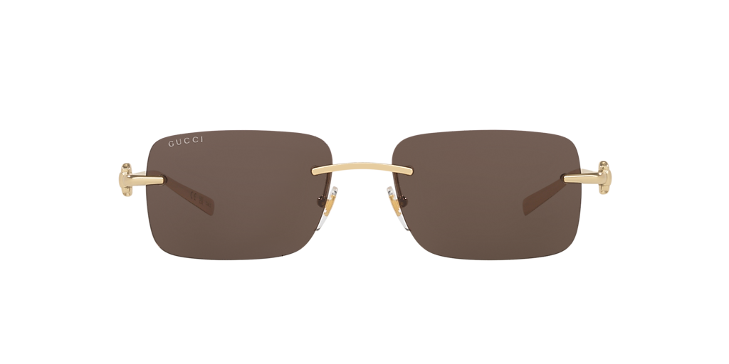 GUCCI GGモチーフサングラス GG17073 Gucci GG1703S XL (55 - 17) with Brown lenses and Gold frame