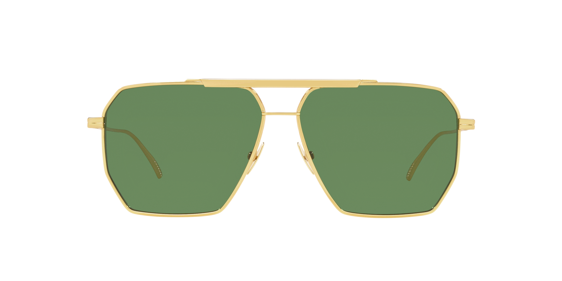Bottega Veneta BV1012S L (60 - 13) with Green lenses and Gold