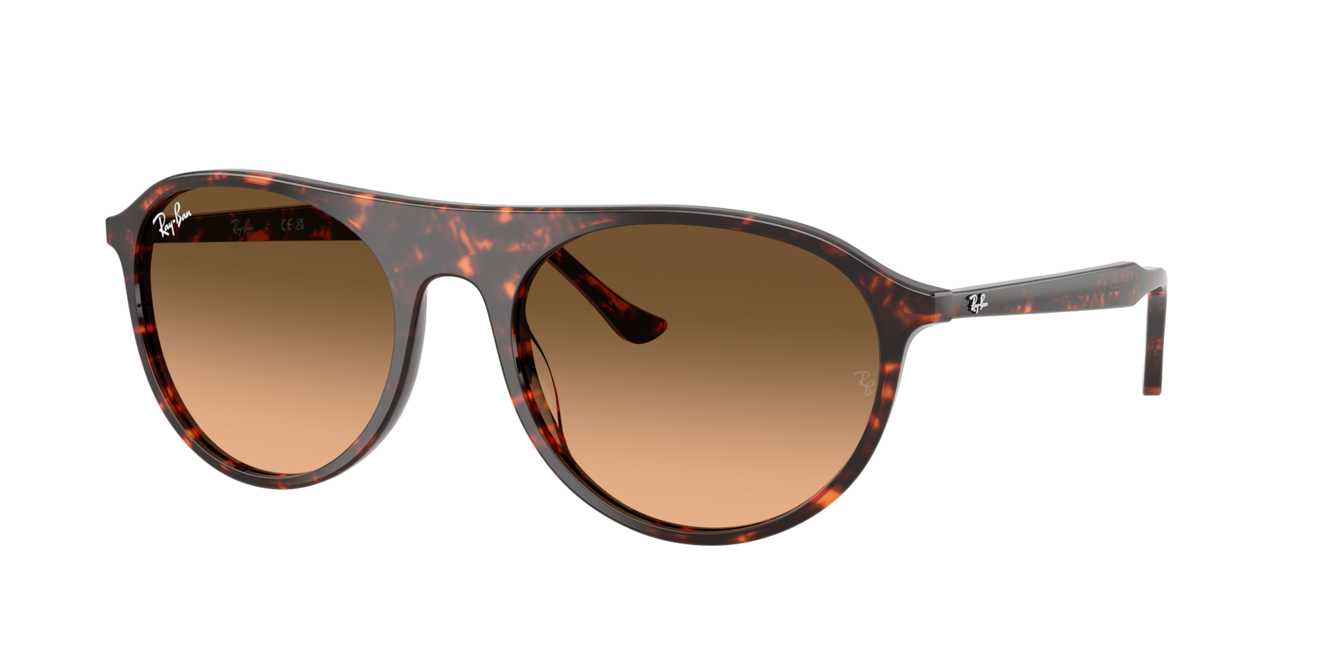 Ray-Ban Unisex Sunglass RB2215 -  Frame color: Havana Red Tortoiseshell, Lens color: Pink Gradient Black