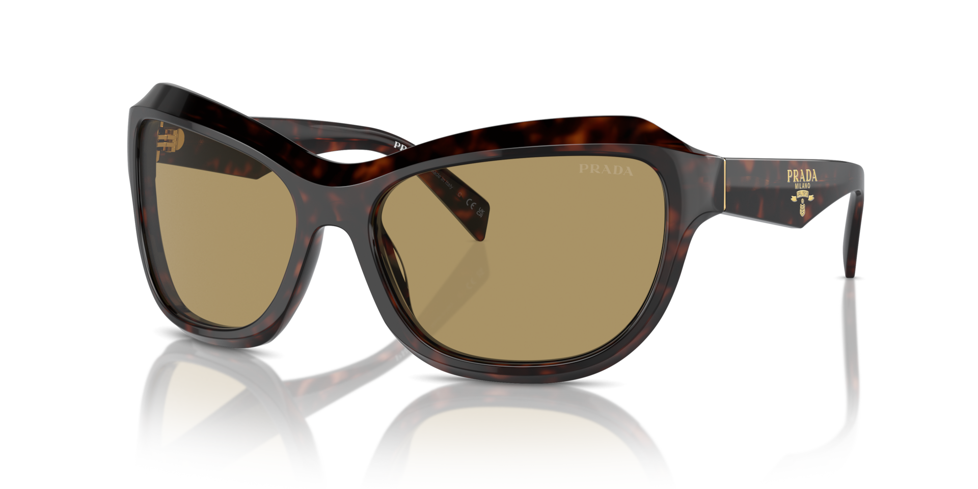 Prada PR A27S L (62 - 17) with Green lenses and Tortoise frame
