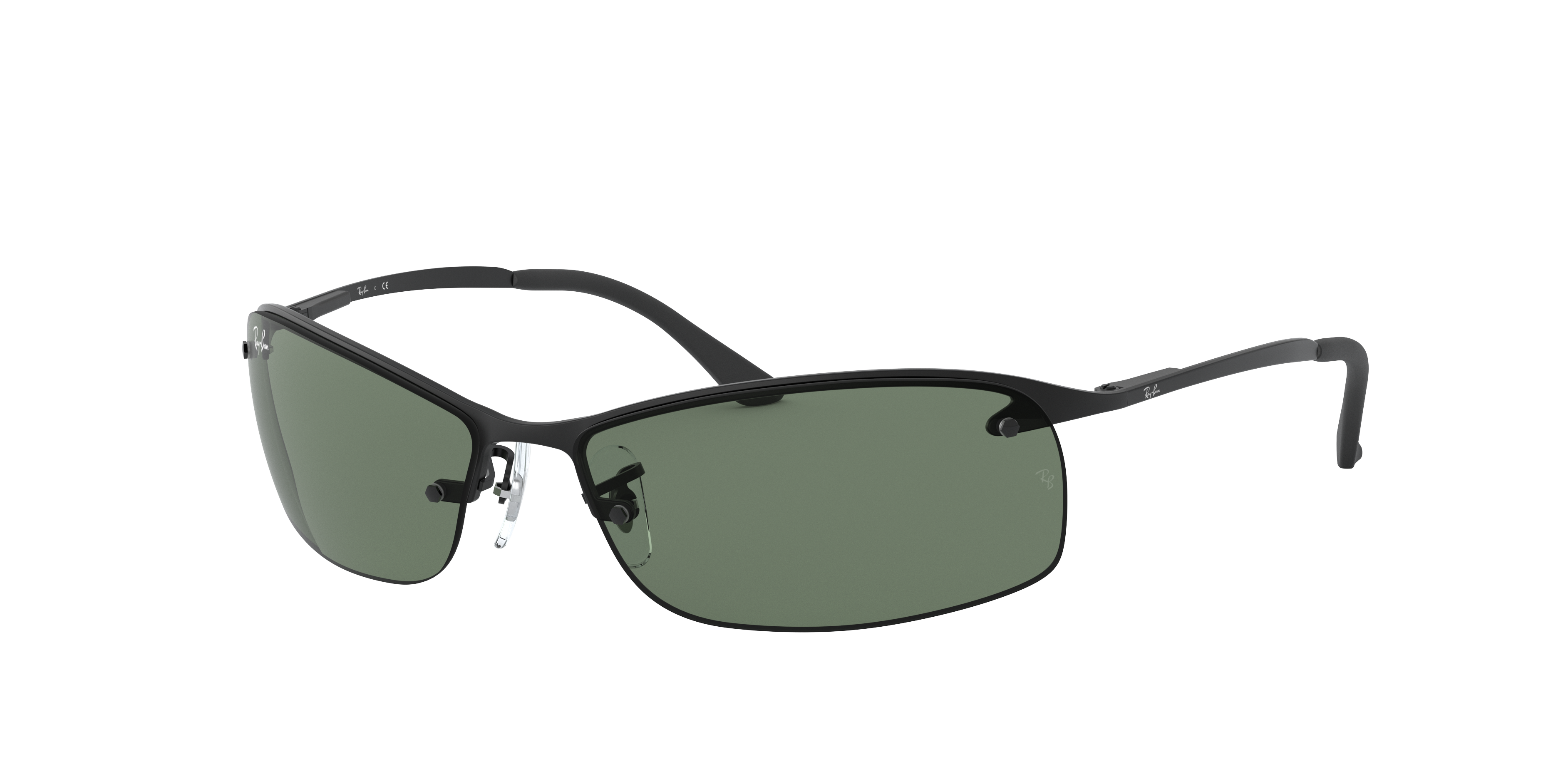 Ray-Ban RB3183 M (63 - 15) with Green lenses and Black frame