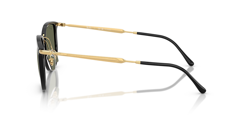 Ray-Ban RB4451 XXL (53 - 20) with Green lenses and Black frame