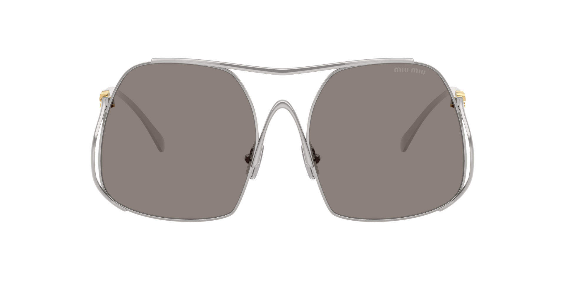 Miu Miu MU A55S XS (57 - 18) with Grey lenses and Silver frame