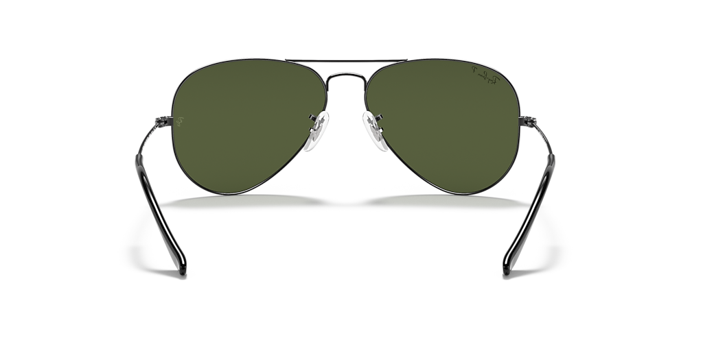 Ray-Ban Aviator Classic XL (58 - 14) with Green lenses and Grey