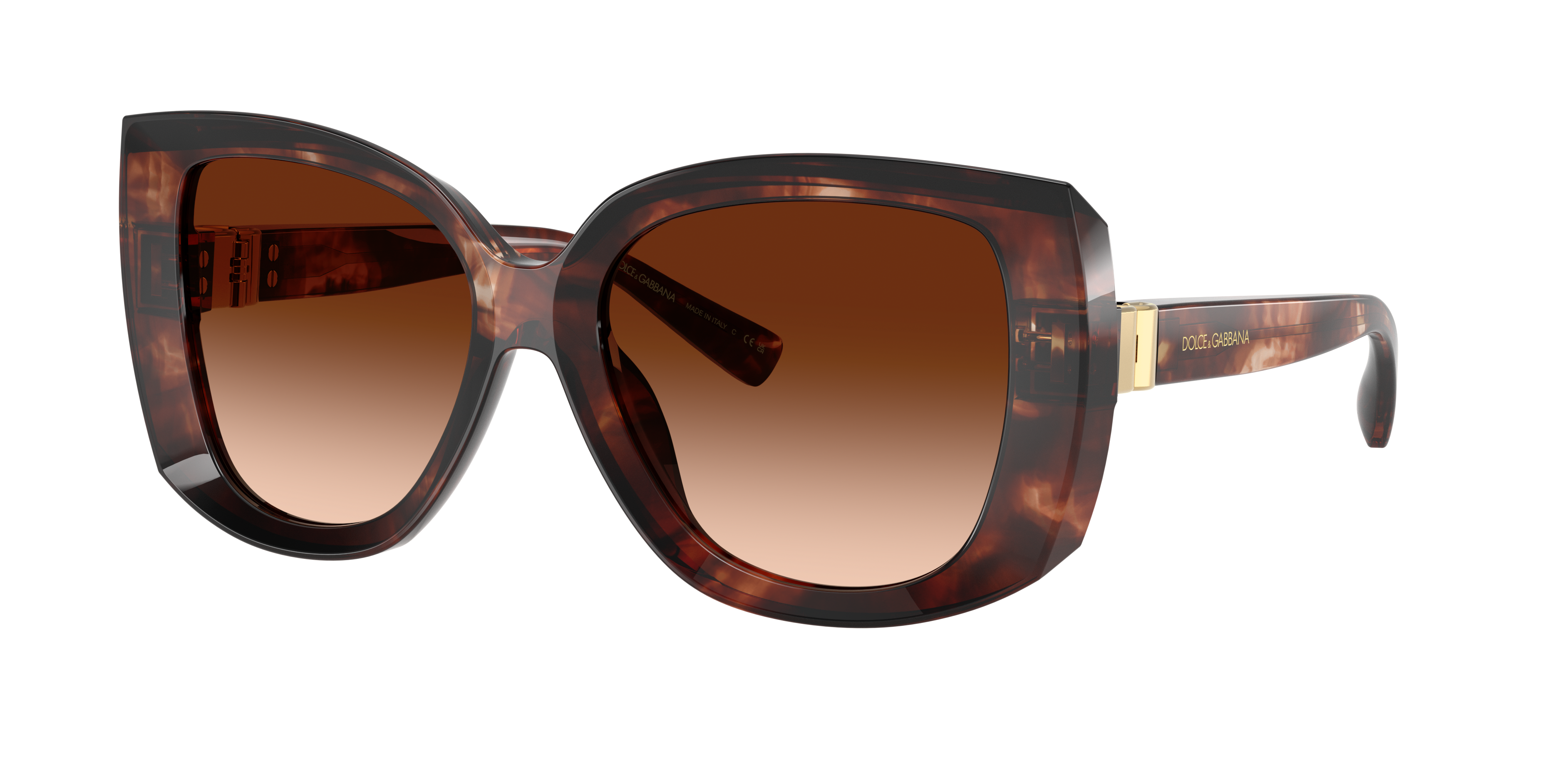 Dolce&Gabbana Woman Sunglass DG4495 -  Frame color: Dark Red Havana, Lens color: Brown Gradient