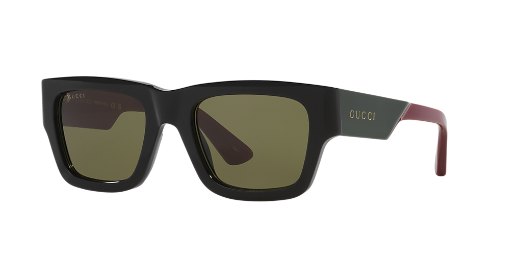 Gucci GG1668S S (52 - 21) with Green lenses and Black frame