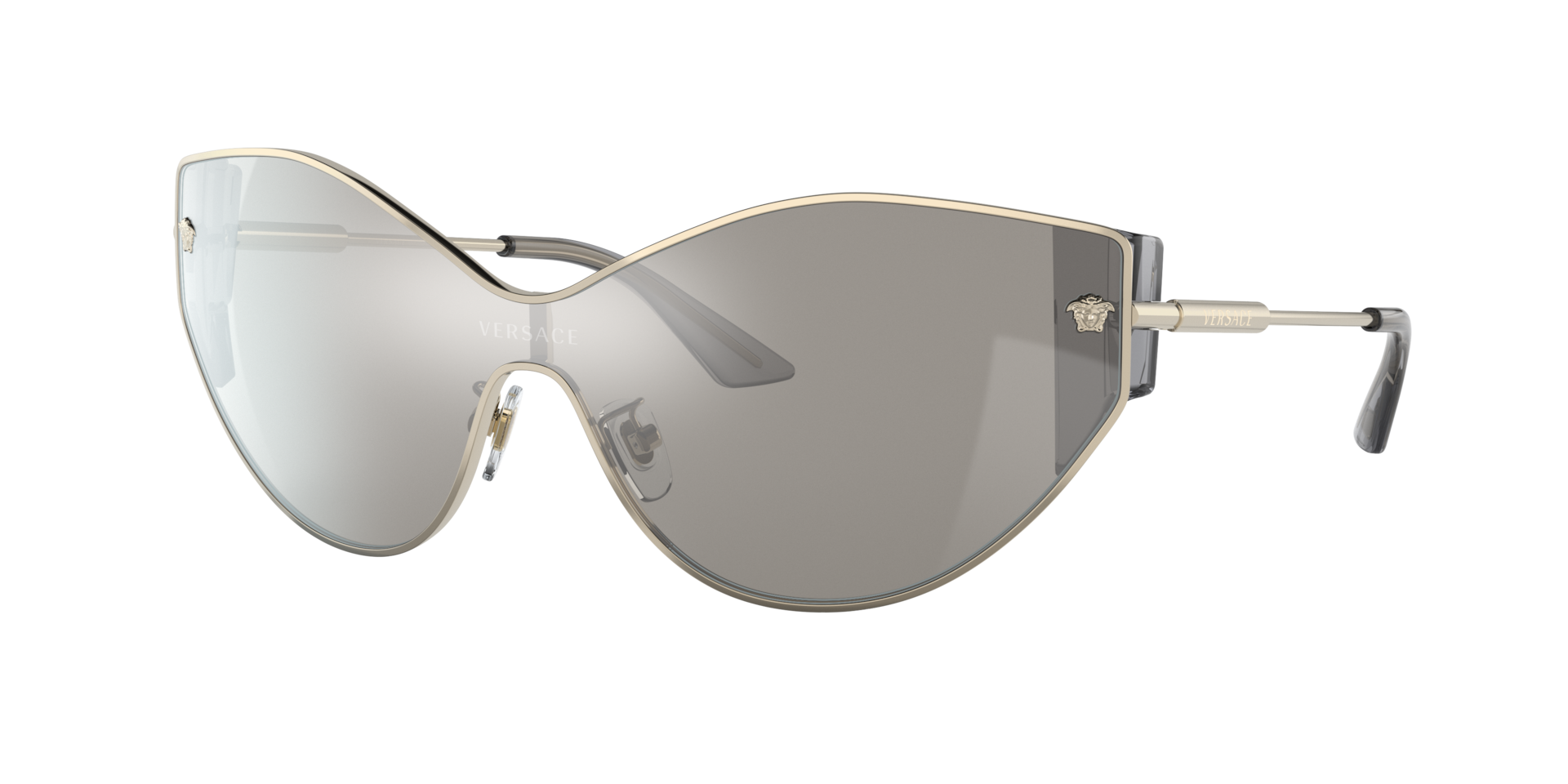 Versace Femme Sunglass VE2239 - Couleur du Monture Or Ple Couleur de Lentille Gris clair Effet miroir Agent 105 €