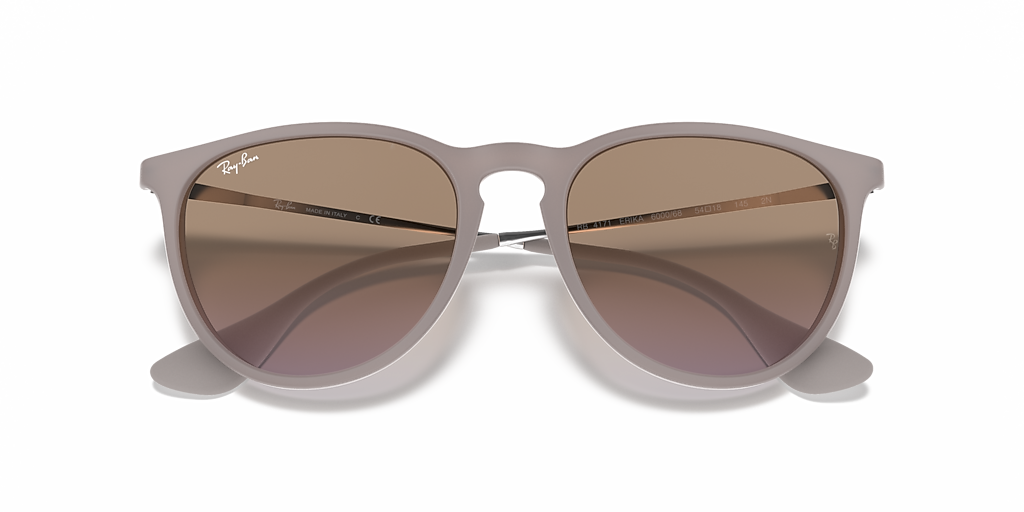 Ray-Ban Erika Classic M (54 - 18) with Brown lenses and Brown