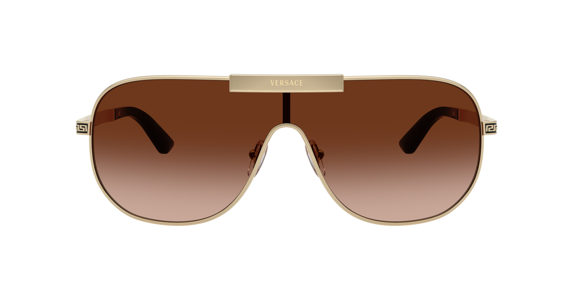 Versace VE2293 XXL (0 - 140) with Brown lenses and Gold frame