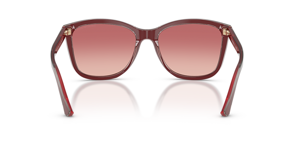 Emporio Armani EA4060 M (56 - 18) with Pink lenses and Red frame