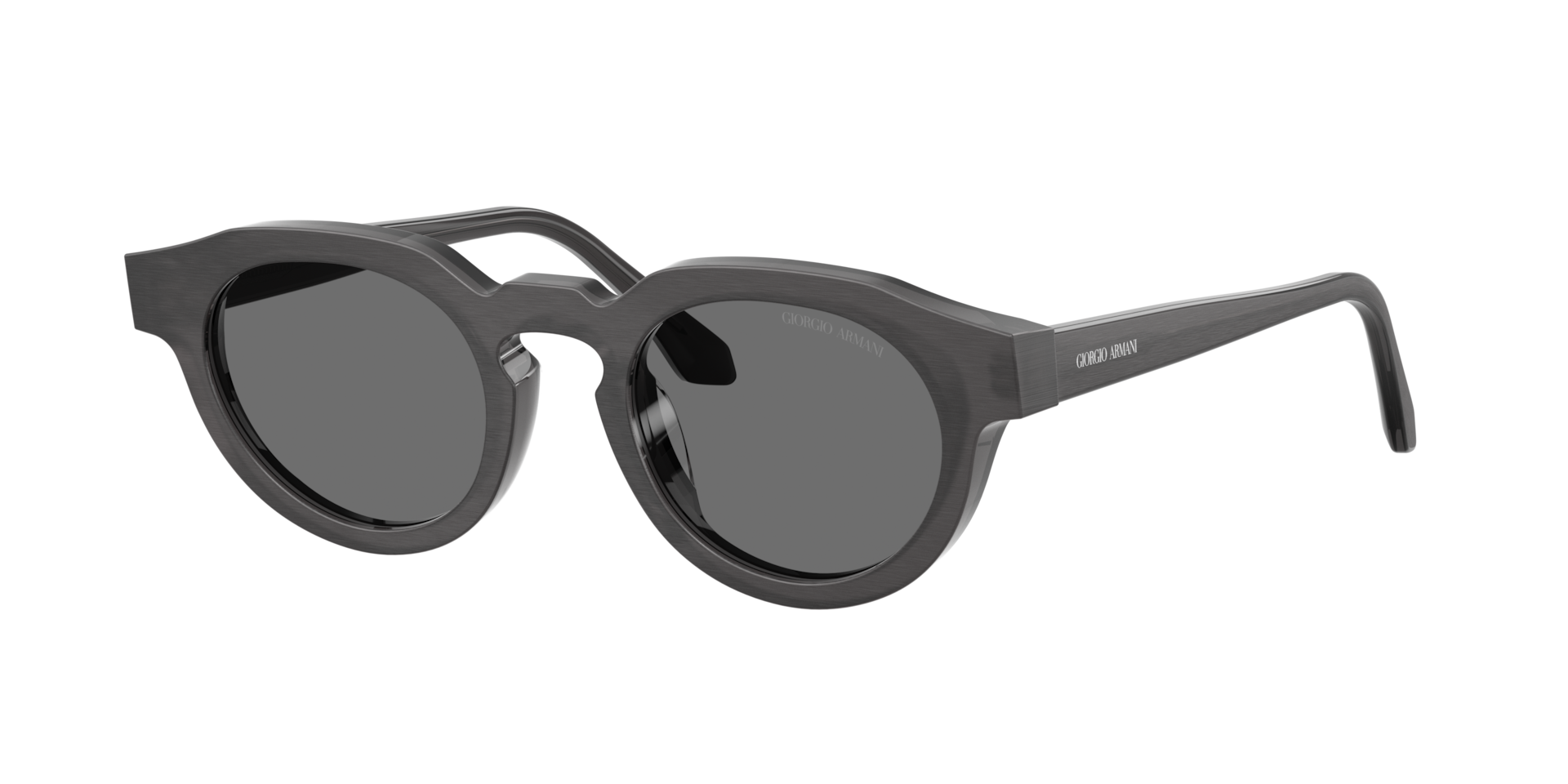 Giorgio Armani Unisex Sunglass AR8255U -  Frame color: Brushed Grey, Lens color: Grey