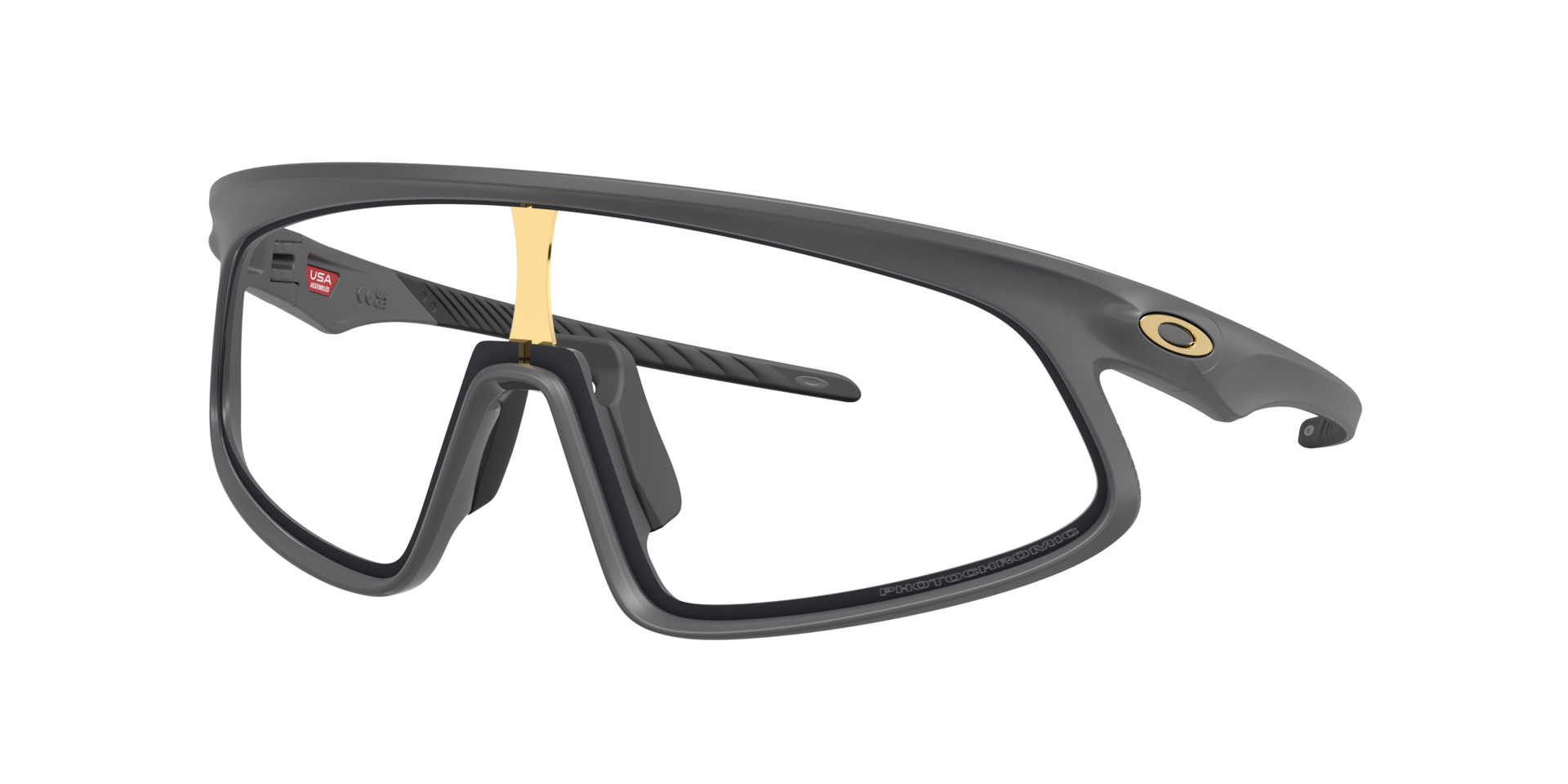 Oakley Unisex Sunglass RSLV 141 - Couleur du Monture: Carbone Mat, Couleur de Lentille: Photochromique Iridium Incolore/Noir