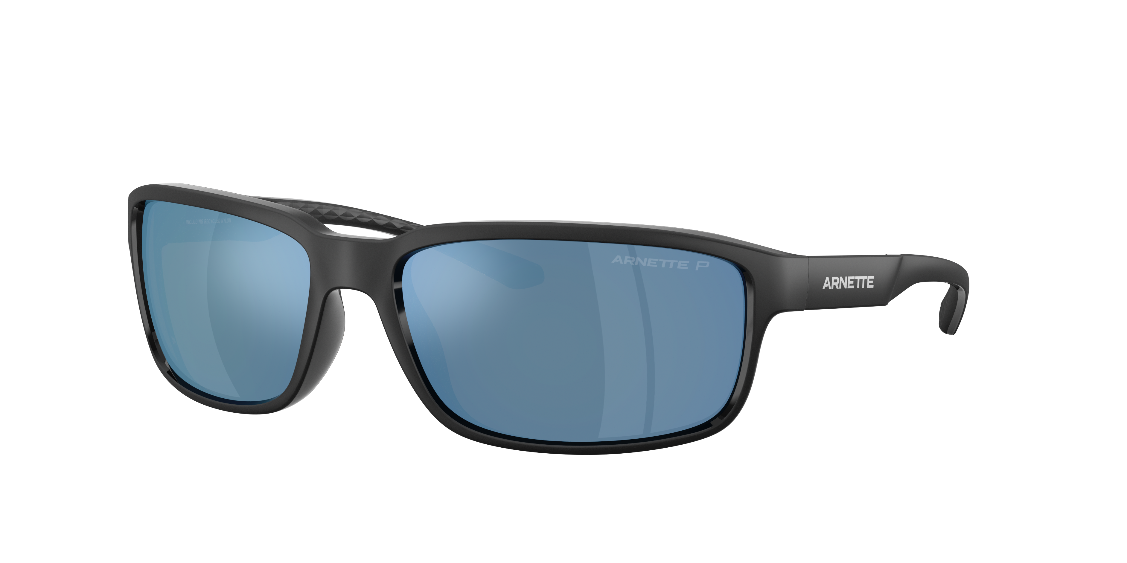 Arnette Man Sunglass AN4373 -  Frame color: Matte Recycled Black, Lens color: Mirror Green Polarised