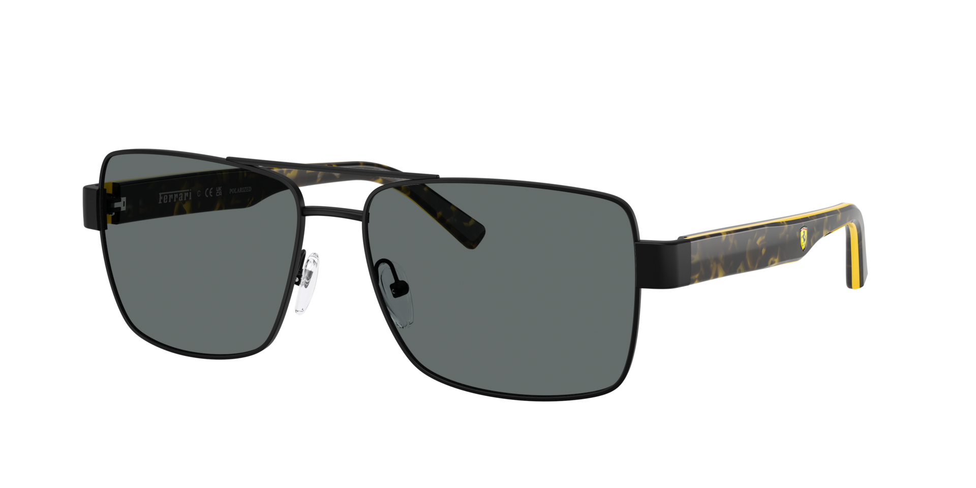 Ferrari Scuderia Grey Man Fz5005 101/81 Sunglasses Metal Black Squared Polarized - Image 3