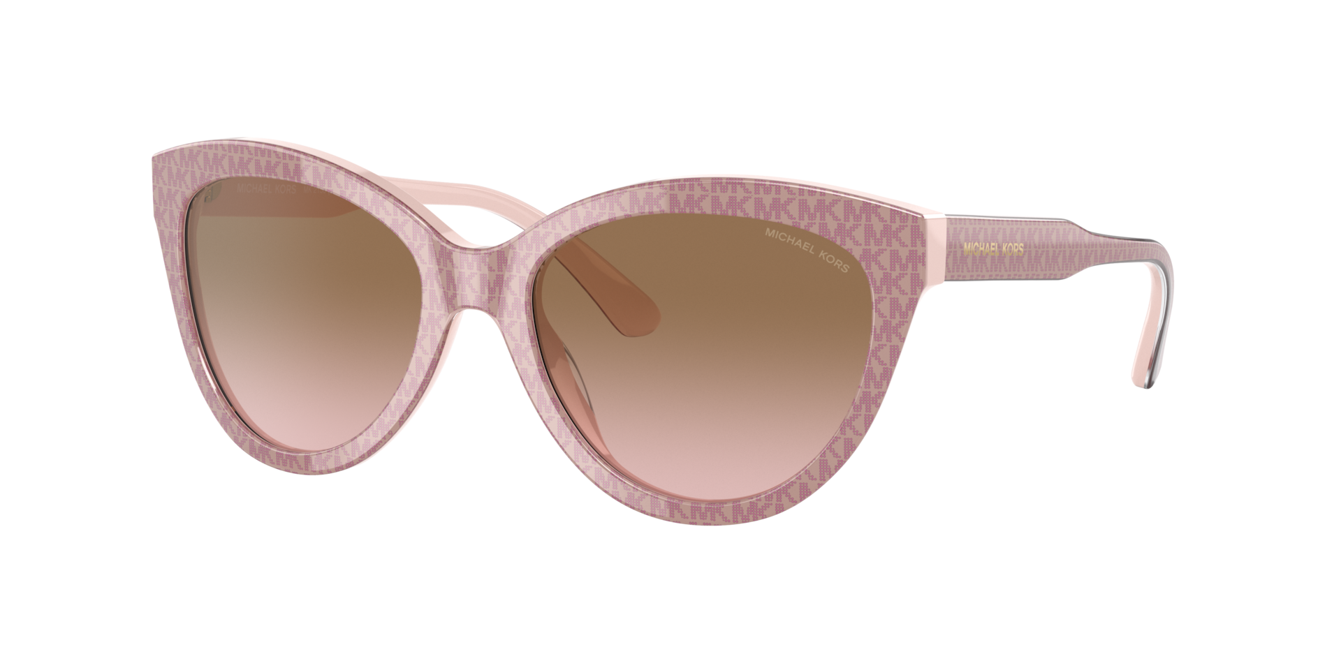 Michael Kors Femme Sunglass MK2158 Makena - Couleur du Monture Logo Mk Pvc Ballet Rose Couleur de Lentille Dgrad Rose Marron 73 €