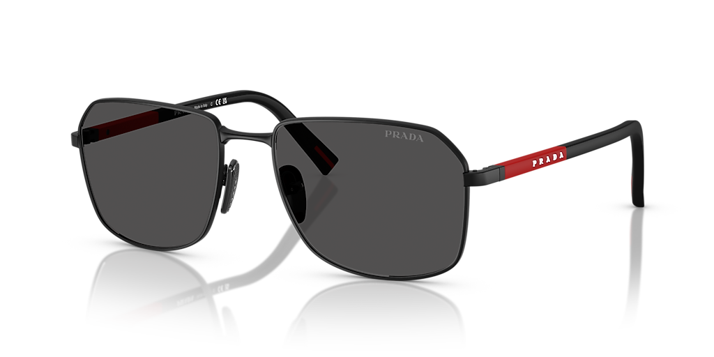 Prada Linea Rossa PS A51S XL (57 - 18) with Grey lenses and Black