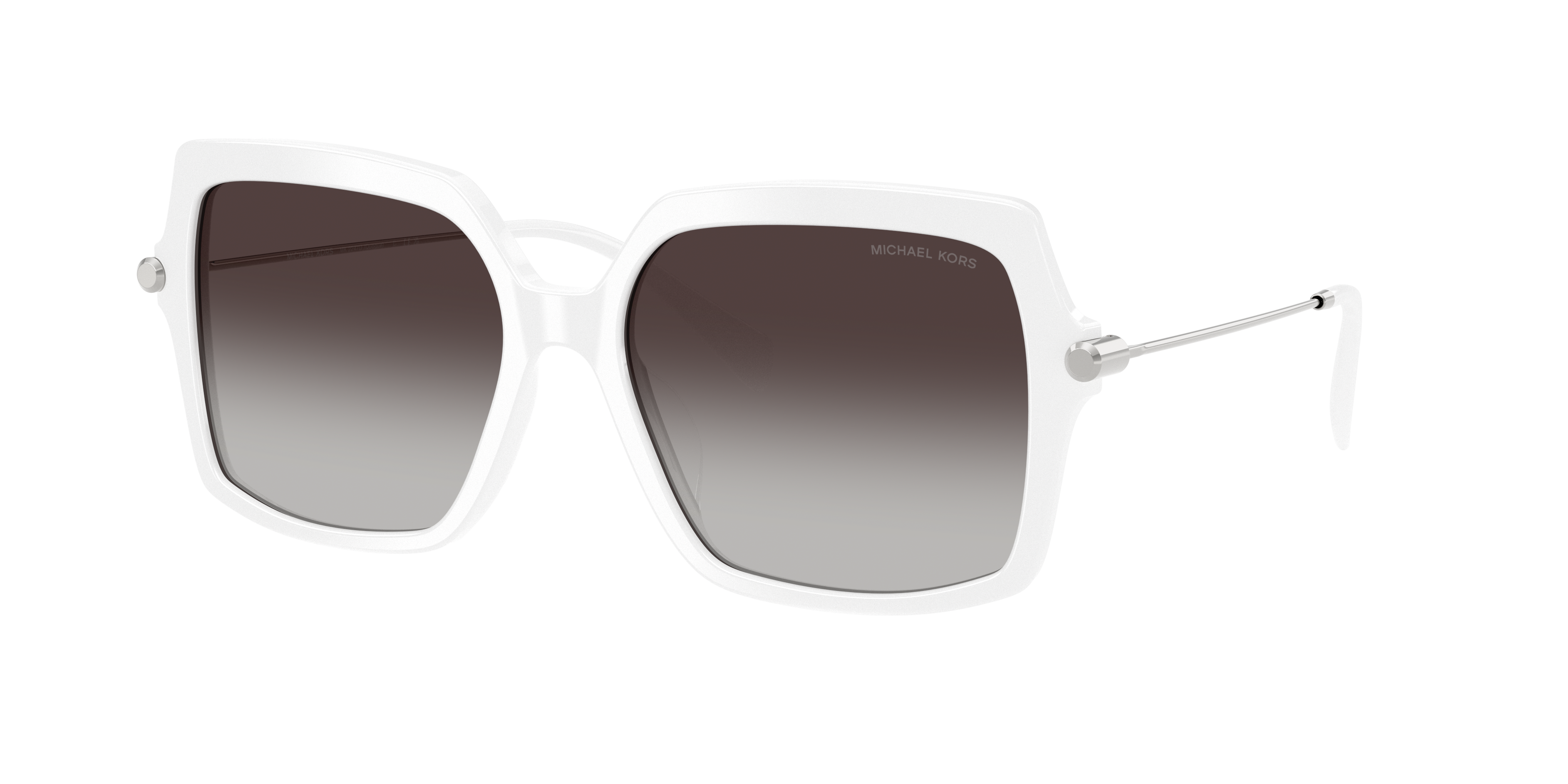 Michael Kors Woman Sunglass MK2247U Quogue -  Frame color: Optic White, Lens color: Dark Grey Gradient