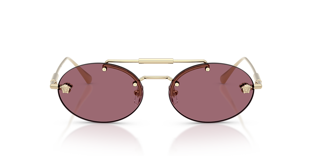 Versace VE2295 L (56 - 16) with Violet lenses and Gold frame  display picture 2