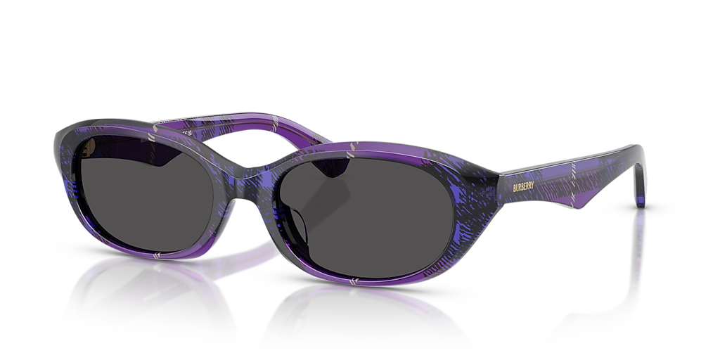 Burberry BE4447D XL (55 - 19) with Grey lenses and Violet frame