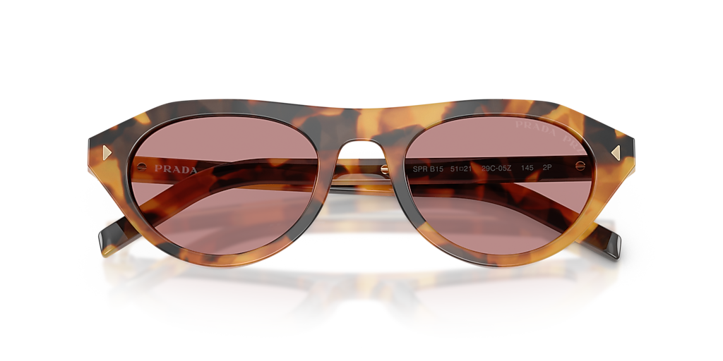 Prada PR B15S M (51 - 21) with Pink lenses and Tortoise frame
