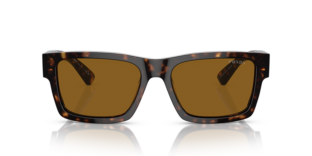 Prada PR 25ZS L (56 - 18) with Brown lenses and Tortoise frame