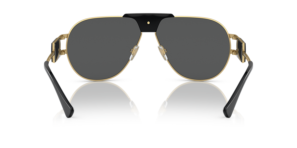 Versace VE2252 XXL (63 - 12) with Grey lenses and Gold frame