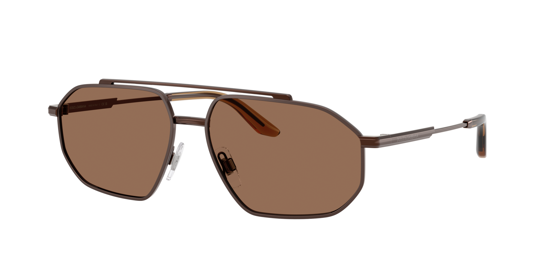 Dolce&Gabbana Man Sunglass DG2328 -  Frame color: Brown/Matte Brown, Lens color: Dark Brown