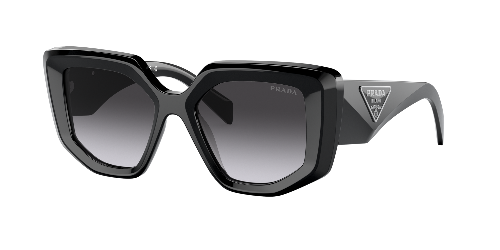 Prada Woman Sunglass PR 14ZS -  Frame color: Black, Lens color: Grey Gradient