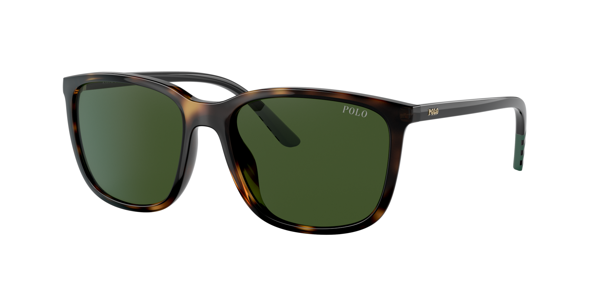 Polo Ralph Lauren Man Sunglass PH4185U -  Frame color: Shiny Havana, Lens color: Dark Green