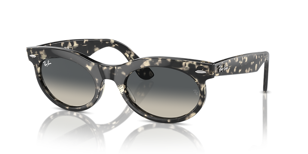 Ray-Ban ウェイファーラー オーバル Ray-Ban Wayfarer Oval M (50 - 22) with Grey lenses and Tortoise