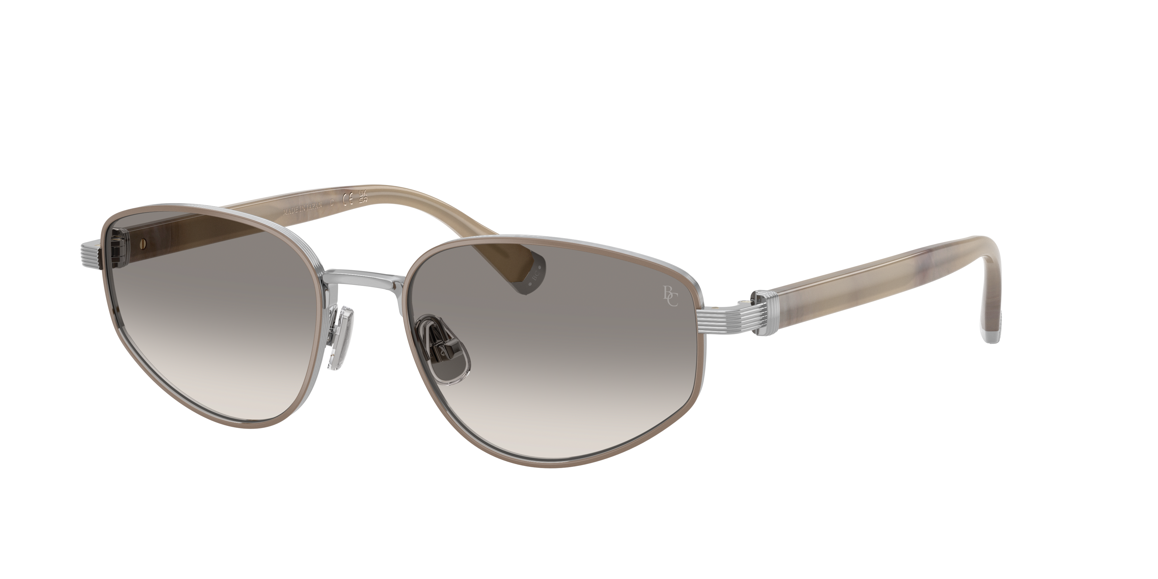 Brunello Cucinelli Woman Sunglass BC2008ST -  Frame color: Silver/Sand, Lens color: Juta