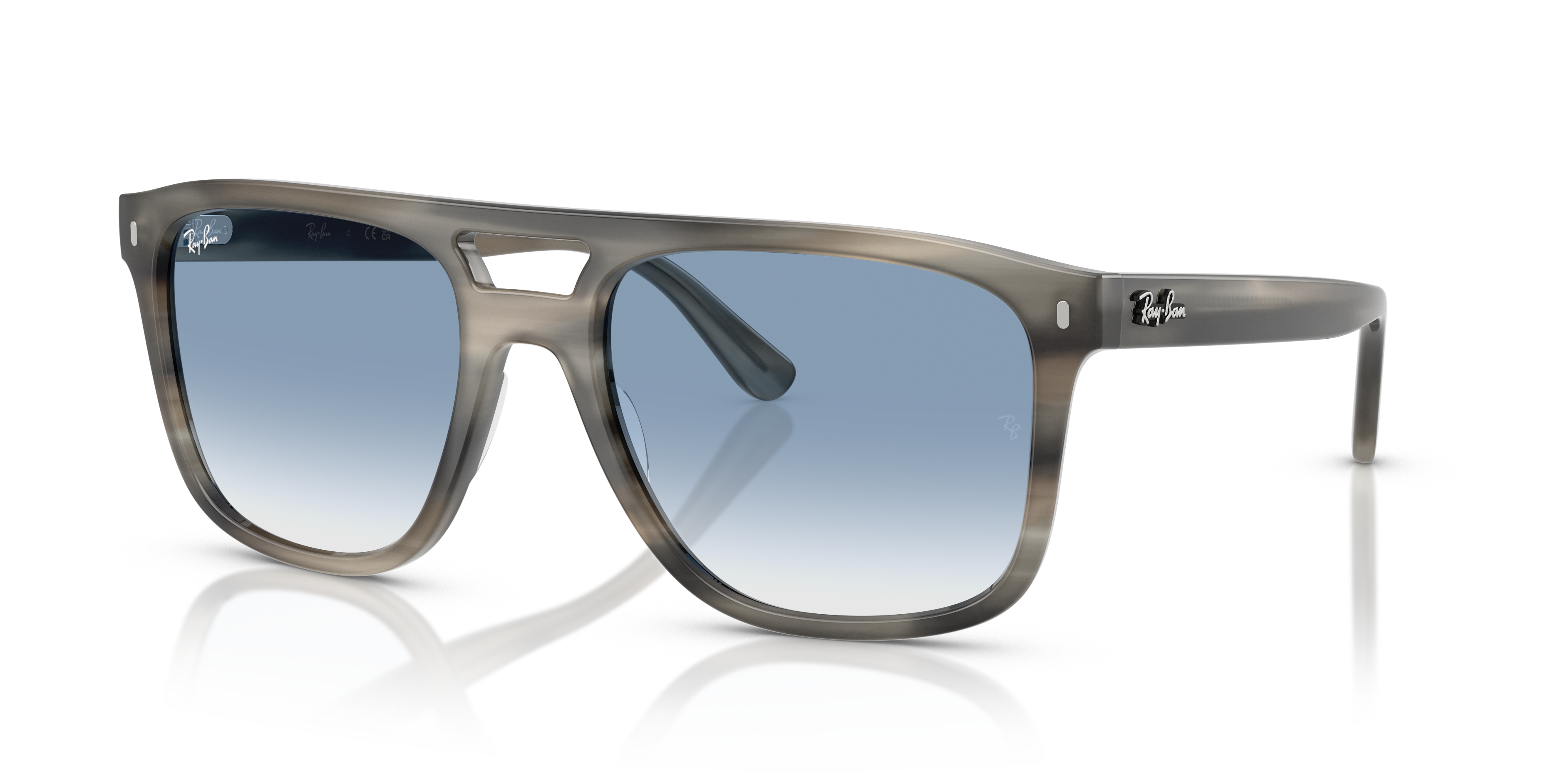 Ray-Ban RB2213 XL (58 - 20) with Blue lenses and Tortoise frame