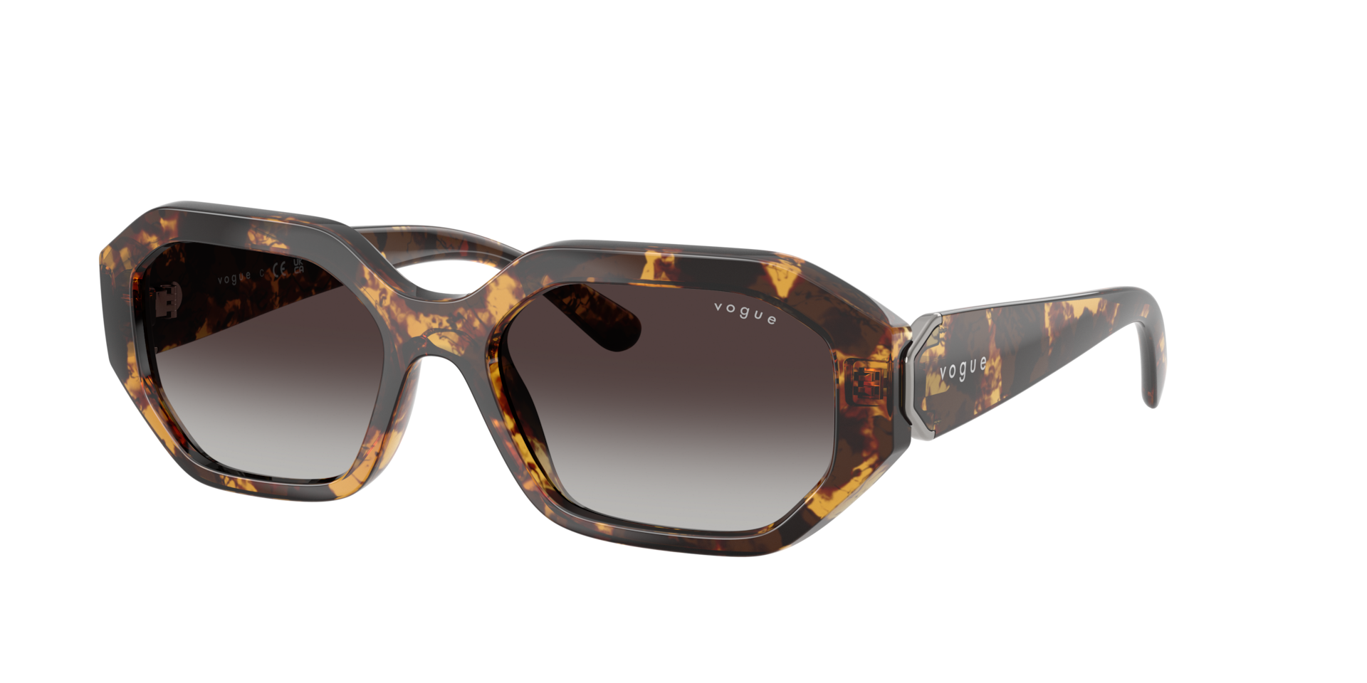 Vogue Eyewear Grey Vo5675s 31798G Woman Sunglasses Nylon Turtle Geometric Normal Nuanced - Image 2