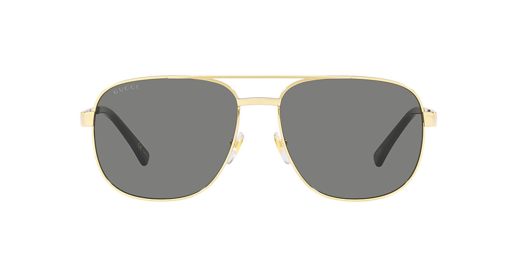Gucci GG1223S XL (60 - 16) with Grey lenses and Gold frame