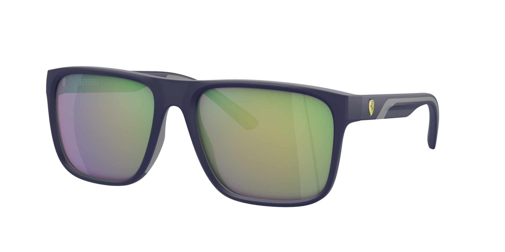 Scuderia Ferrari Man Sunglass FZ6002U -  Frame color: Blue Matte, Lens color: Green Violet Mirror