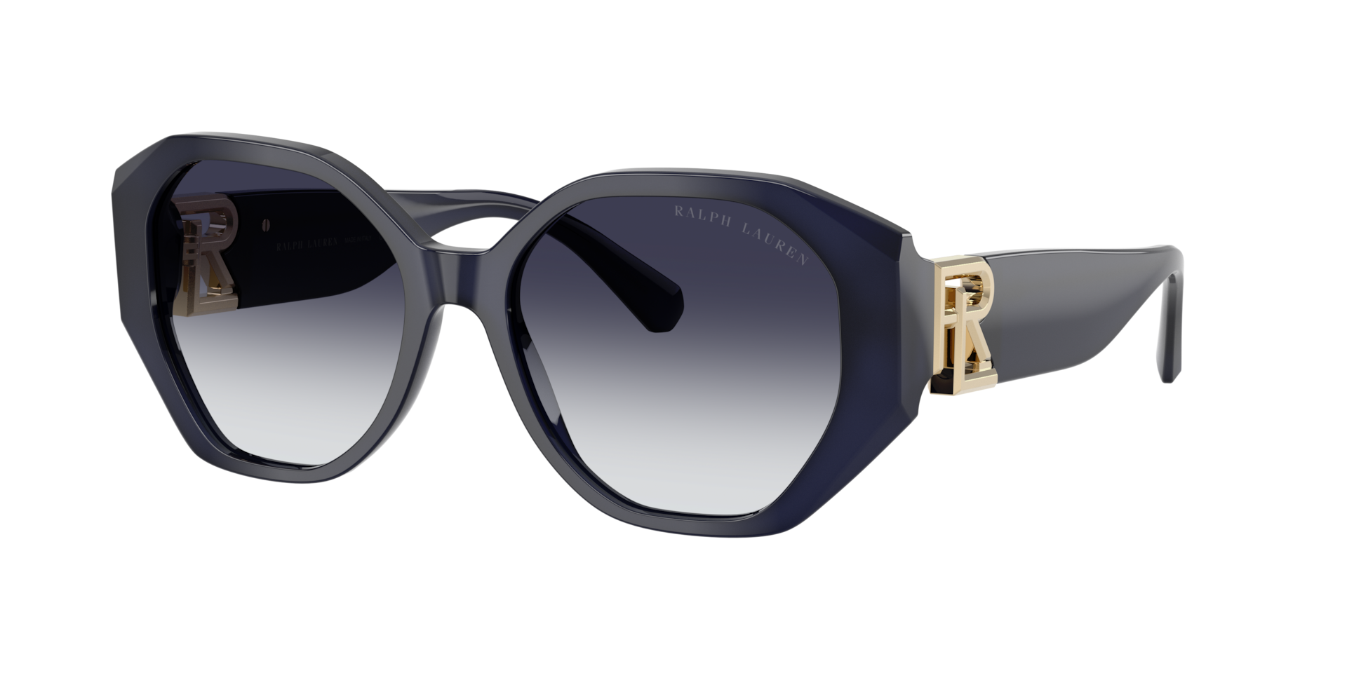 Ralph Lauren Woman Sunglass The Juliette -  Frame color: Opal Blue, Lens color: Light Grey Gradient Dark Grey