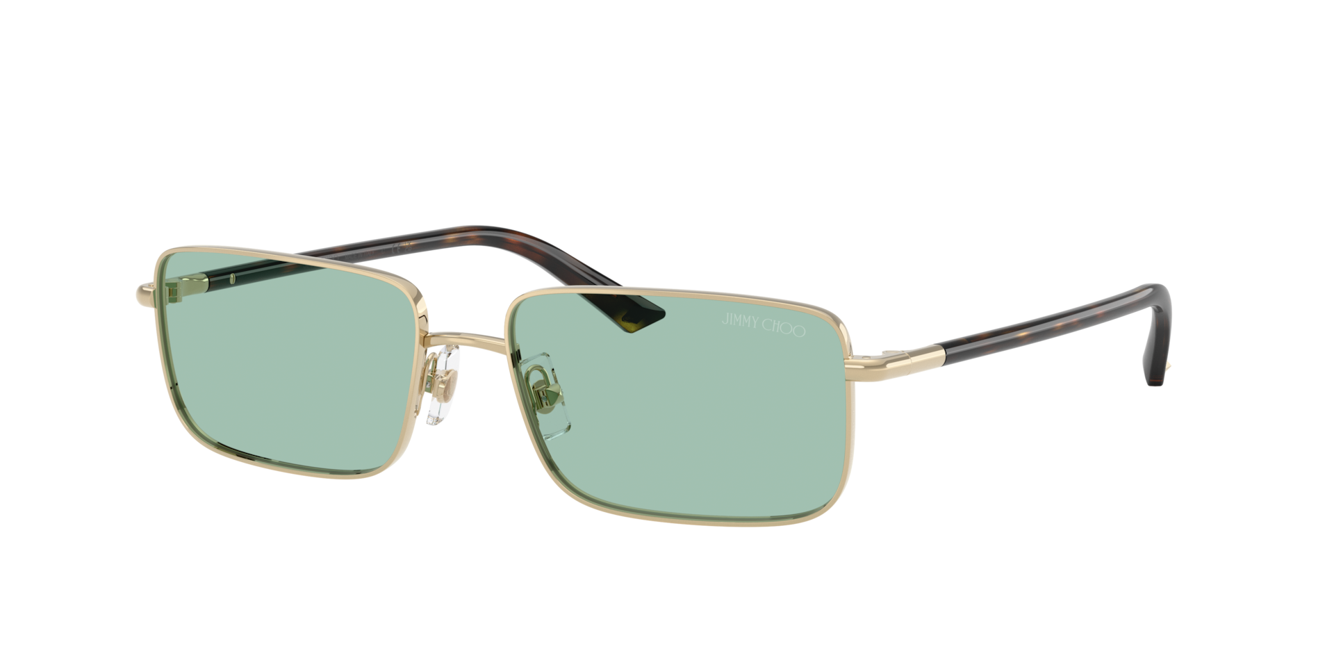 Jimmy Choo Woman Sunglass JC4027 -  Frame color: Pale Gold, Lens color: Green
