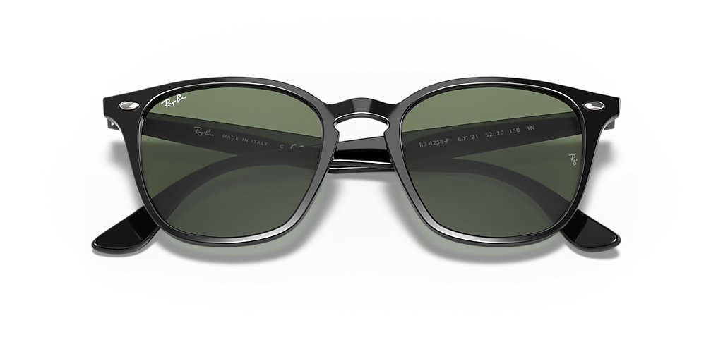 Ray-Ban RB4258-F 601/71 サングラス 52□20 Ray-Ban RB4258 L (52 - 20) with Green lenses and Black frame