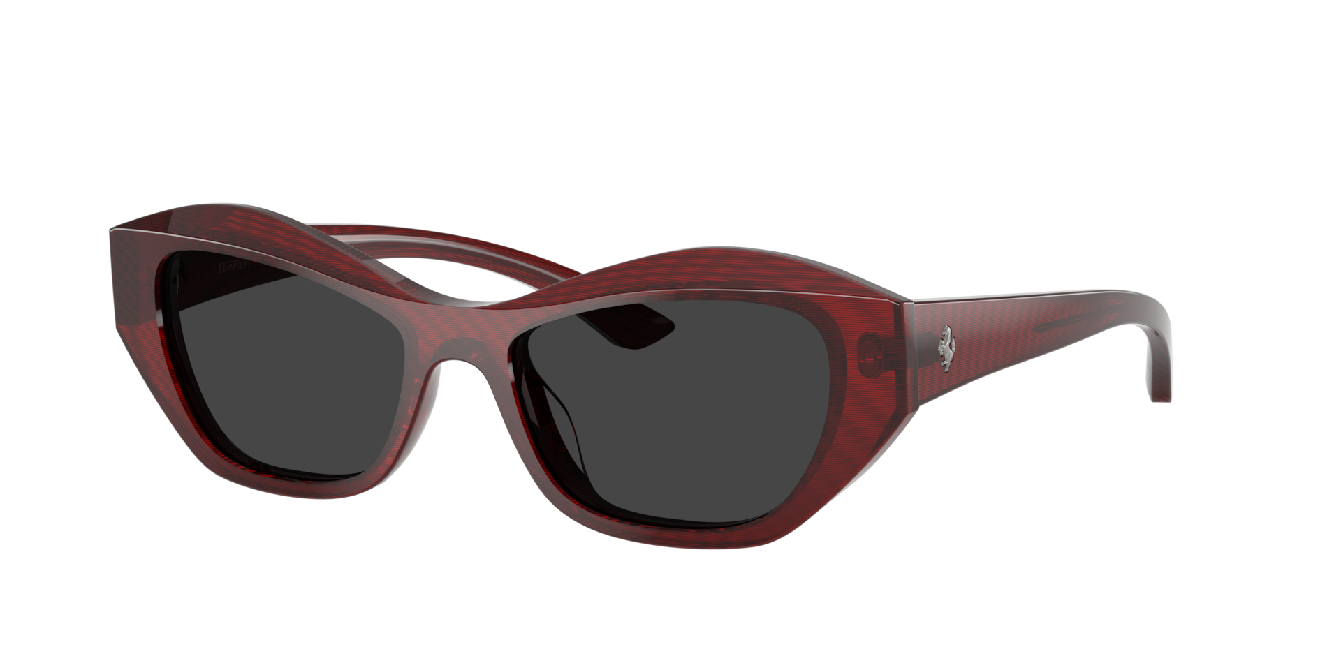 Ferrari Woman Sunglass FH2022U -  Frame color: Striped Red, Lens color: Black