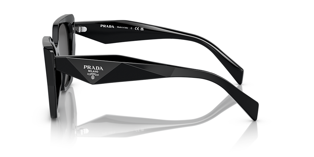 Prada PR 19ZS M (55 - 17) with Grey lenses and Black frame