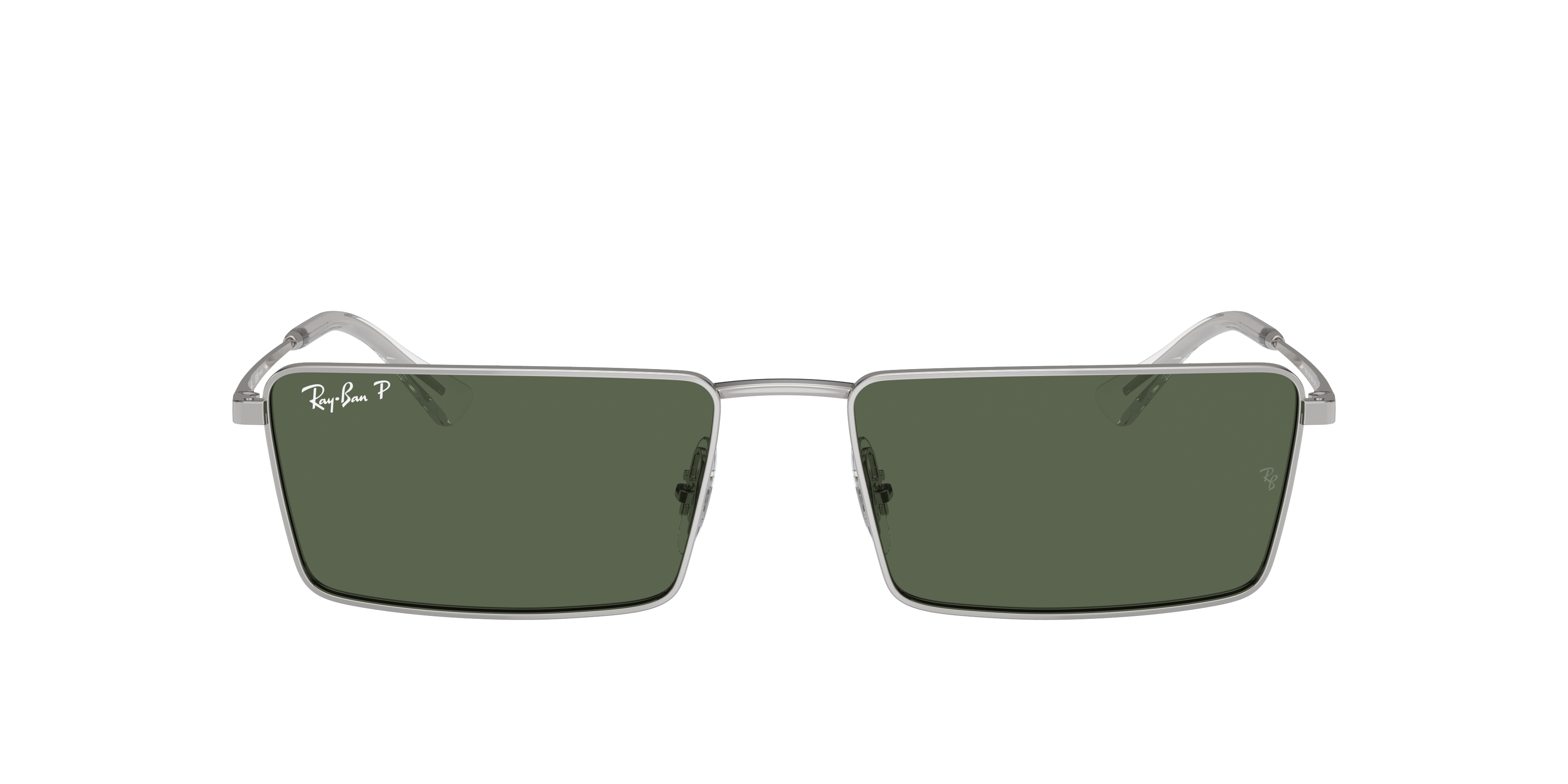 [Ray-Ban] サングラス　ORB3741 Ray-Ban Emy Bio-Based XXL (59 - 17) with Green lenses and Silver