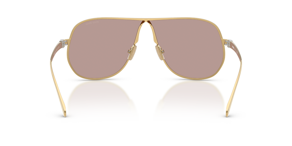 Miu Miu MU A56S L (66 - 02) with Violet lenses and Gold frame