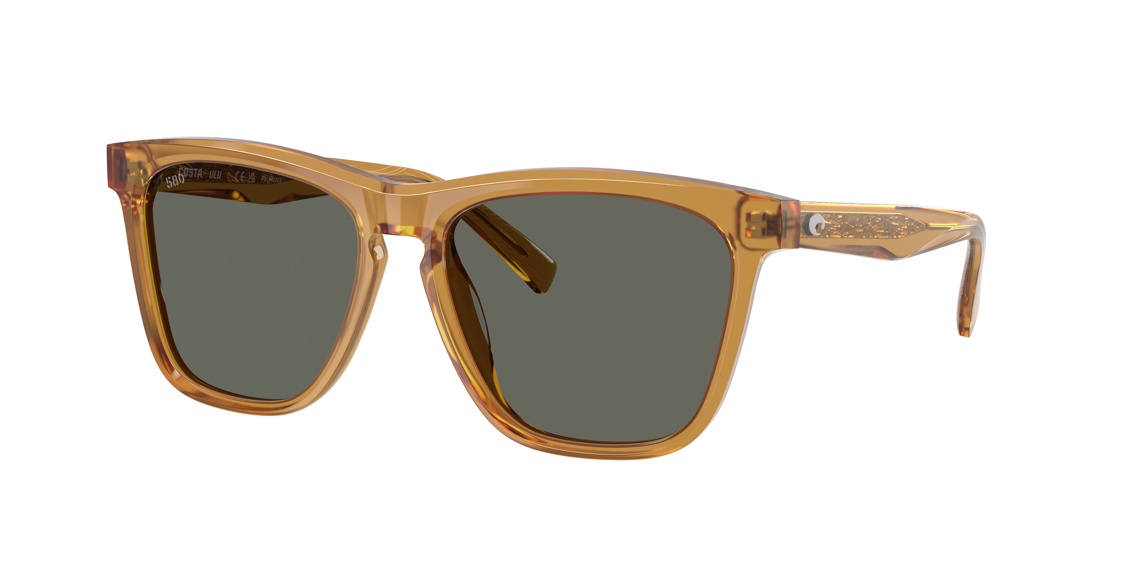 Costa Unisex Sunglass Ulu -  Frame color: Sun Ray, Lens color: Gray