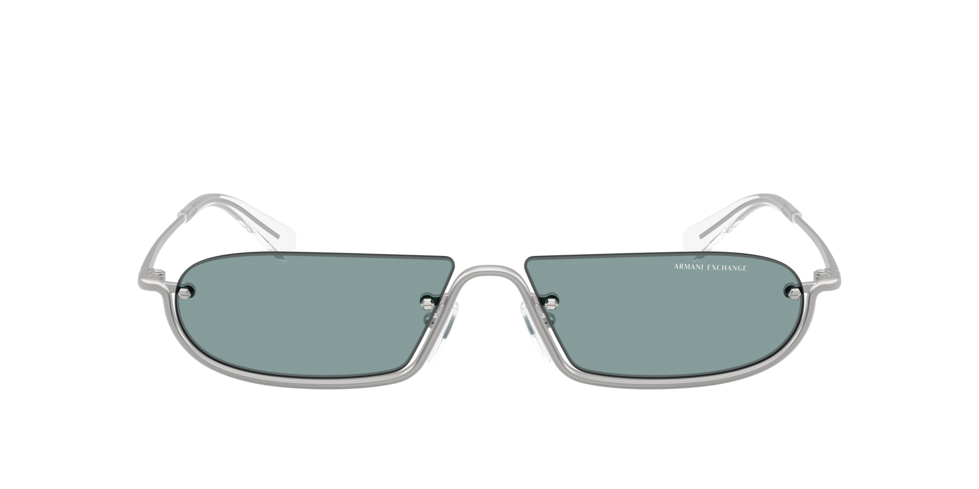 Armani Exchange AX2058S XL (58 - 14) with Blue lenses and Silver