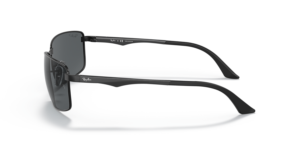Ray-Ban RB3498 XXL (61 - 17) with Grey lenses and Black frame