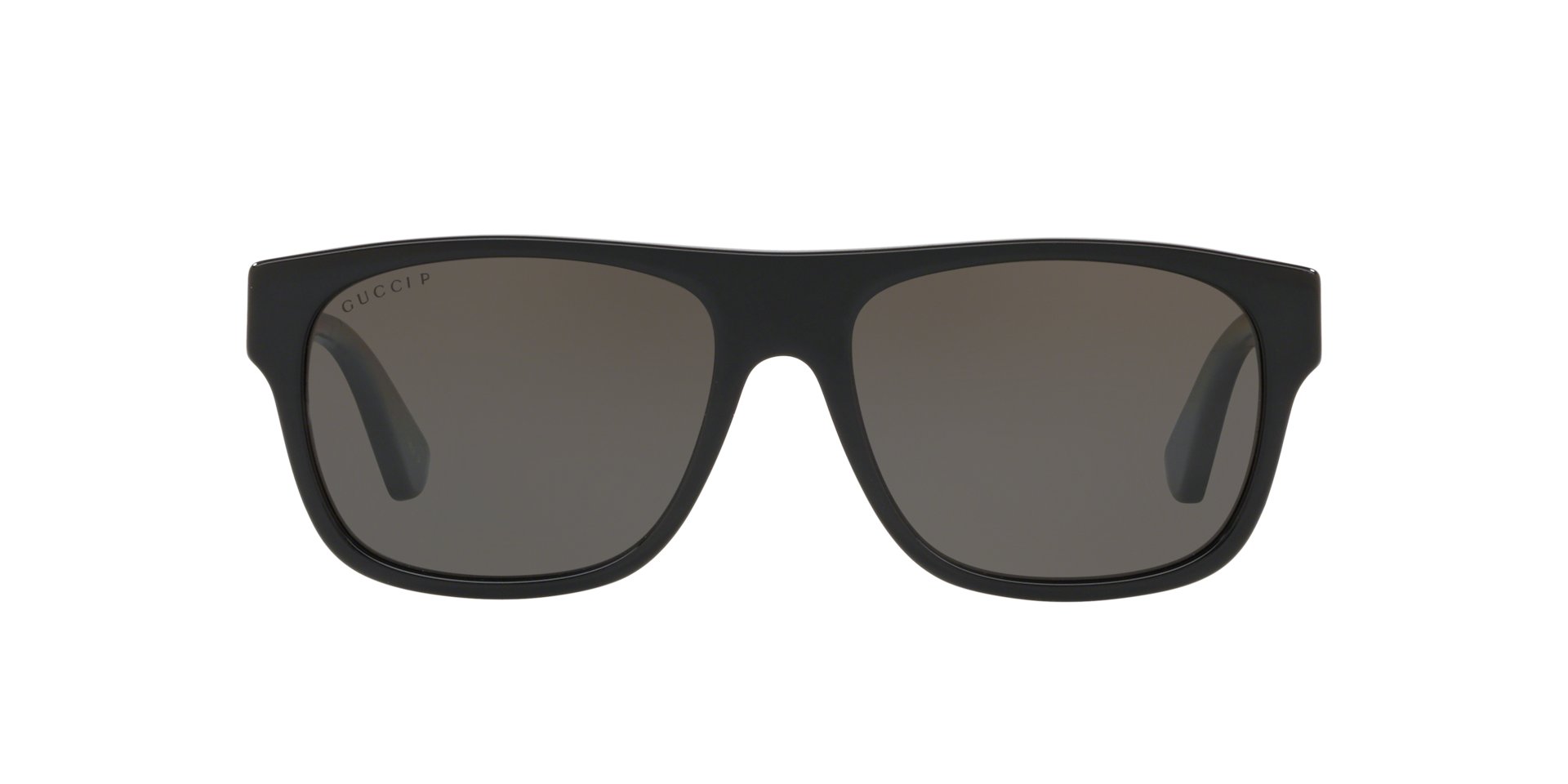 Gucci GG0341S M (56 - 17) with Grey lenses and Black frame