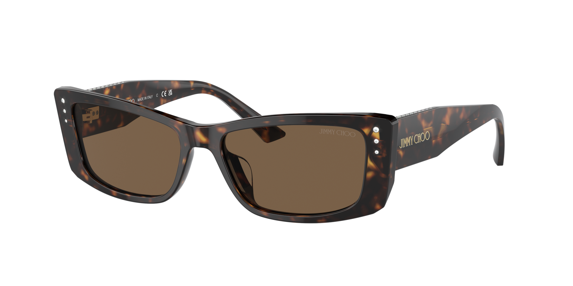 Jimmy Choo Damen Dunkelbraun Frau Sunglass Jc5002bu - Rahmenfarbe: Havana, Linsenfarbe: