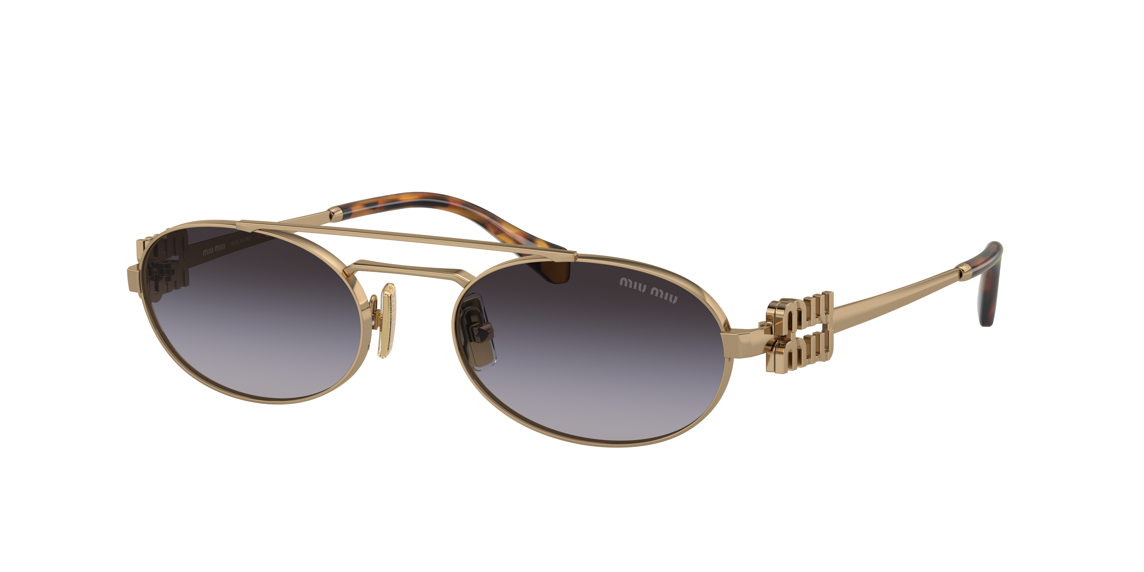 Miu Miu MU 54ZS M (53 - 19) with Grey lenses and Gold frame