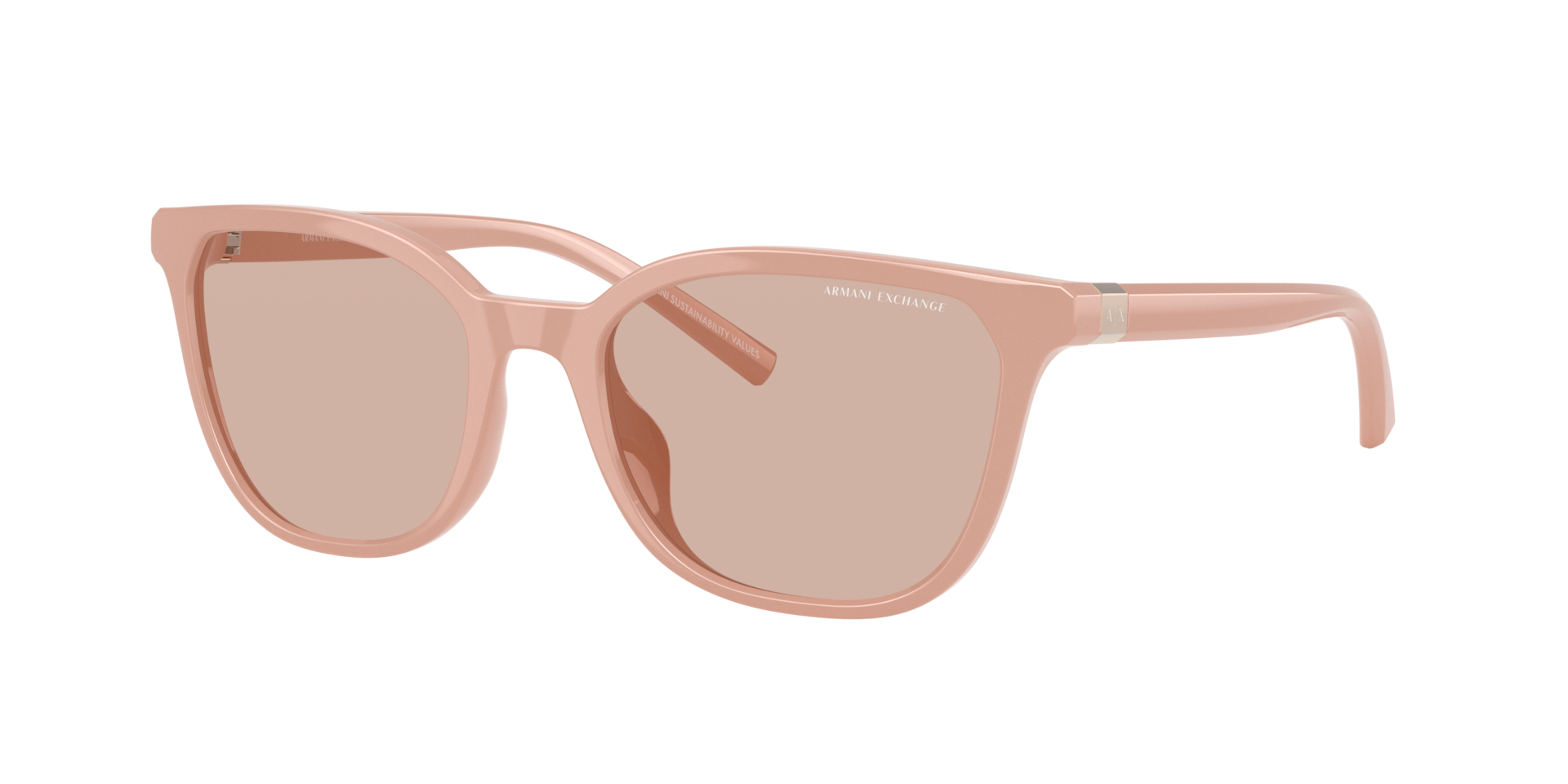 Armani Exchange Woman Sunglass AX4168SU -  Frame color: Nude Beige, Lens color: Light Brown