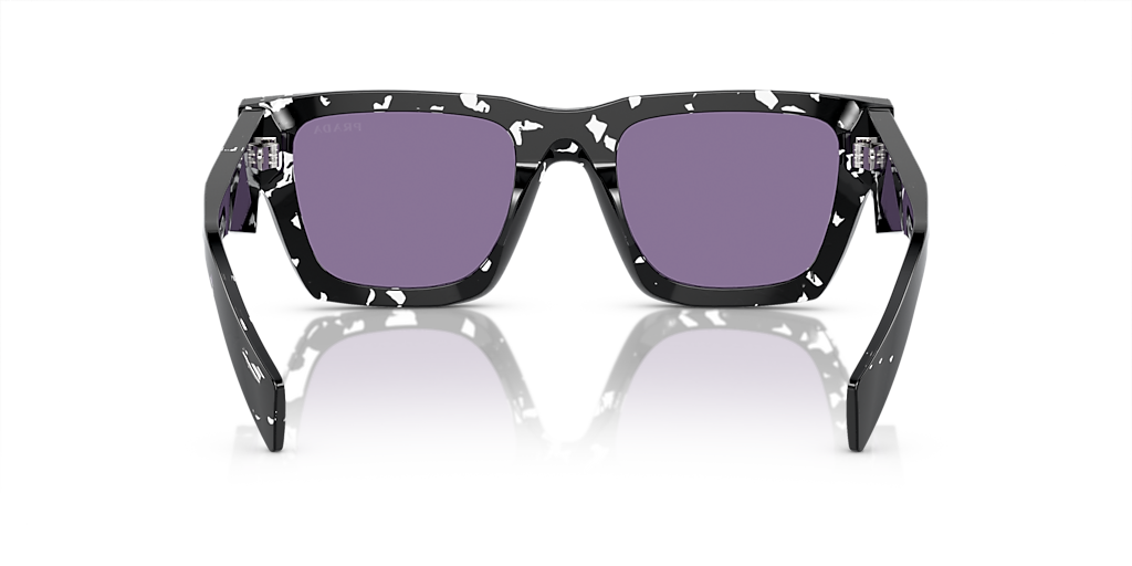 NEW Prada PRA06S 15O50B Tortoise Black Violet Mirror Square Unisex Sunglasses Prada PR A06S 15O50B Sunglasses Men main image 3